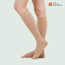 의료용 압박 스타킹형 무릎 오픈+이지슬립